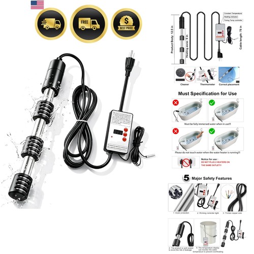 Immersion water heater - water,